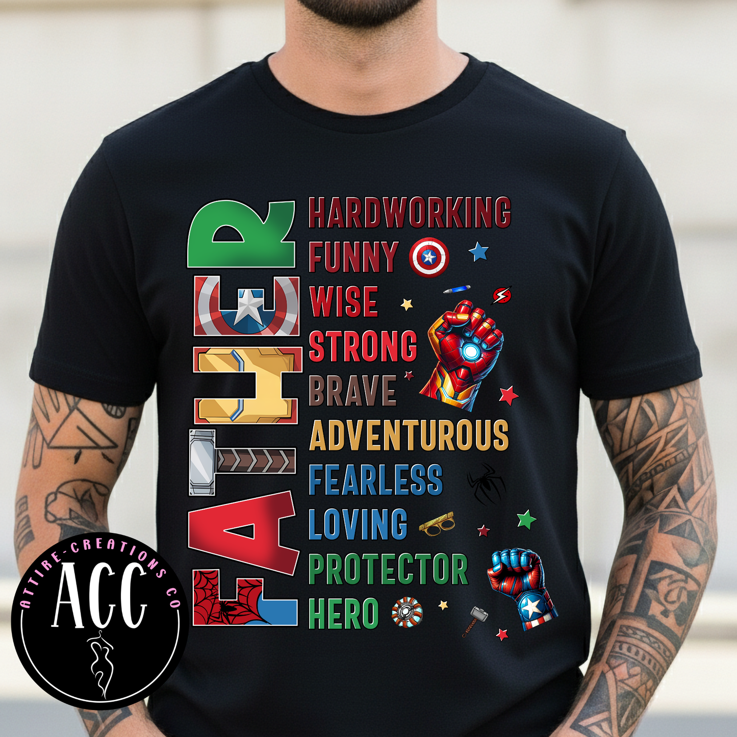 Daddy You Are Hardworking, Funny, Wise, Strong, Brave, Adventurous – Best Dad Tee