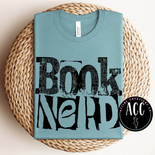 Book Nerd - Funny shirts for Book Lovers, Readers & Bibliophiles - Attire - Creations Co