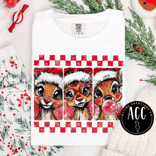 Rudolph Checkered Christmas - Attire - Creations Co