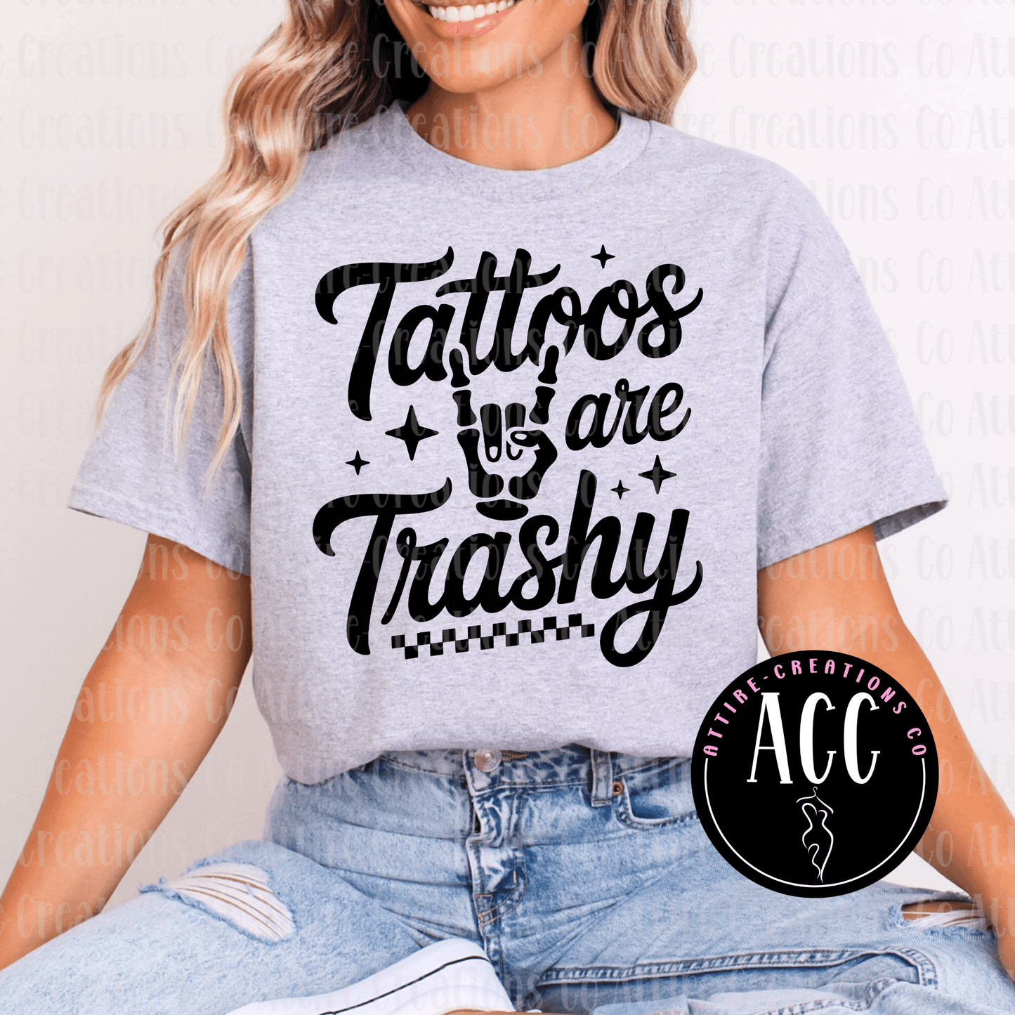 Unapologetic ‘Tattoos Are Trash’ Tee | Funny & Edgy - Attire - Creations Co