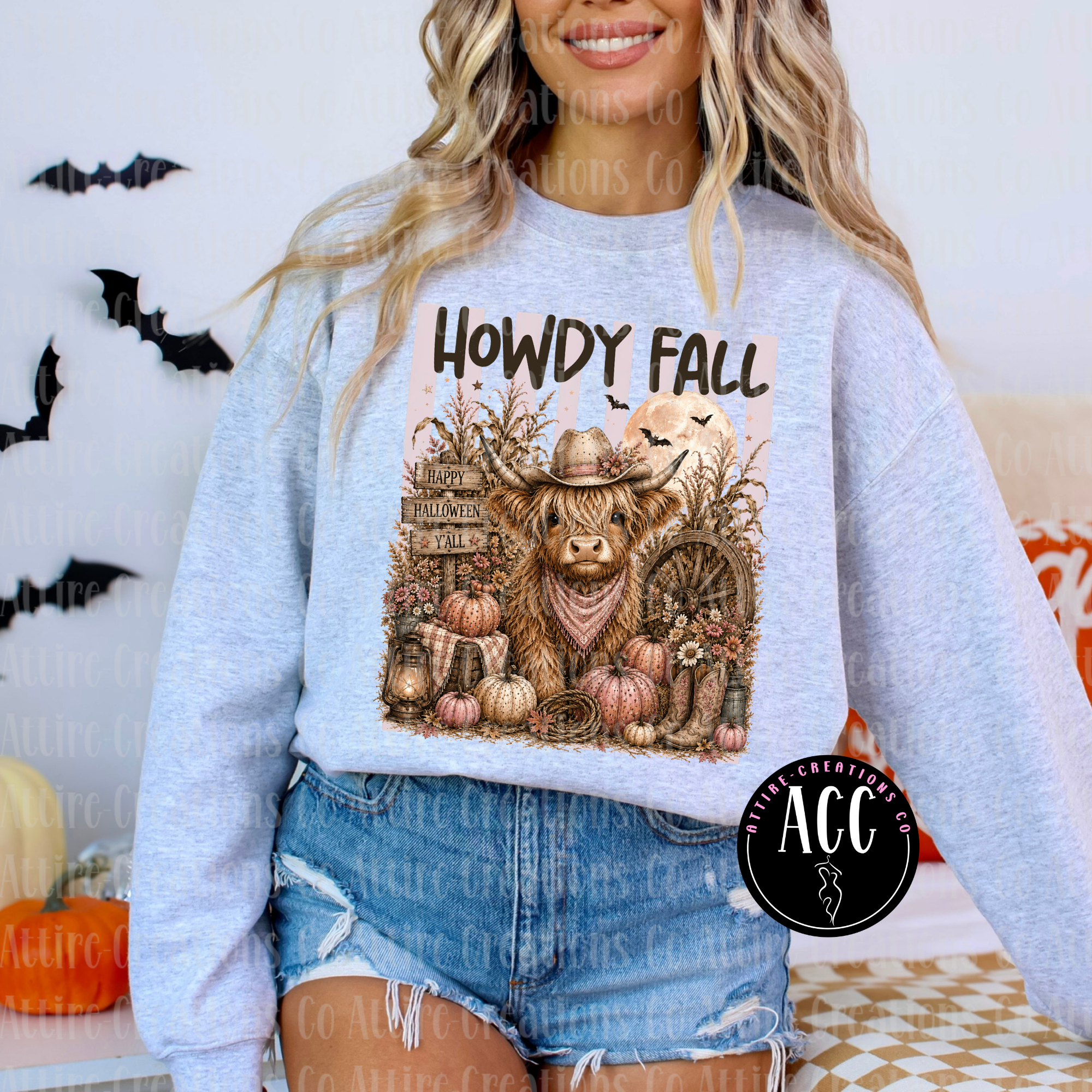 Howdy Fall Halloween Graphic T-Shirt