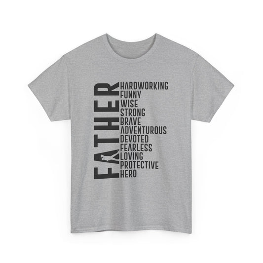 Father's Day Tribute Tee, Gifts for Dad, Cotton Father's Day T-Shirt, Dad Humor Shirt, Family Celebration Apparel