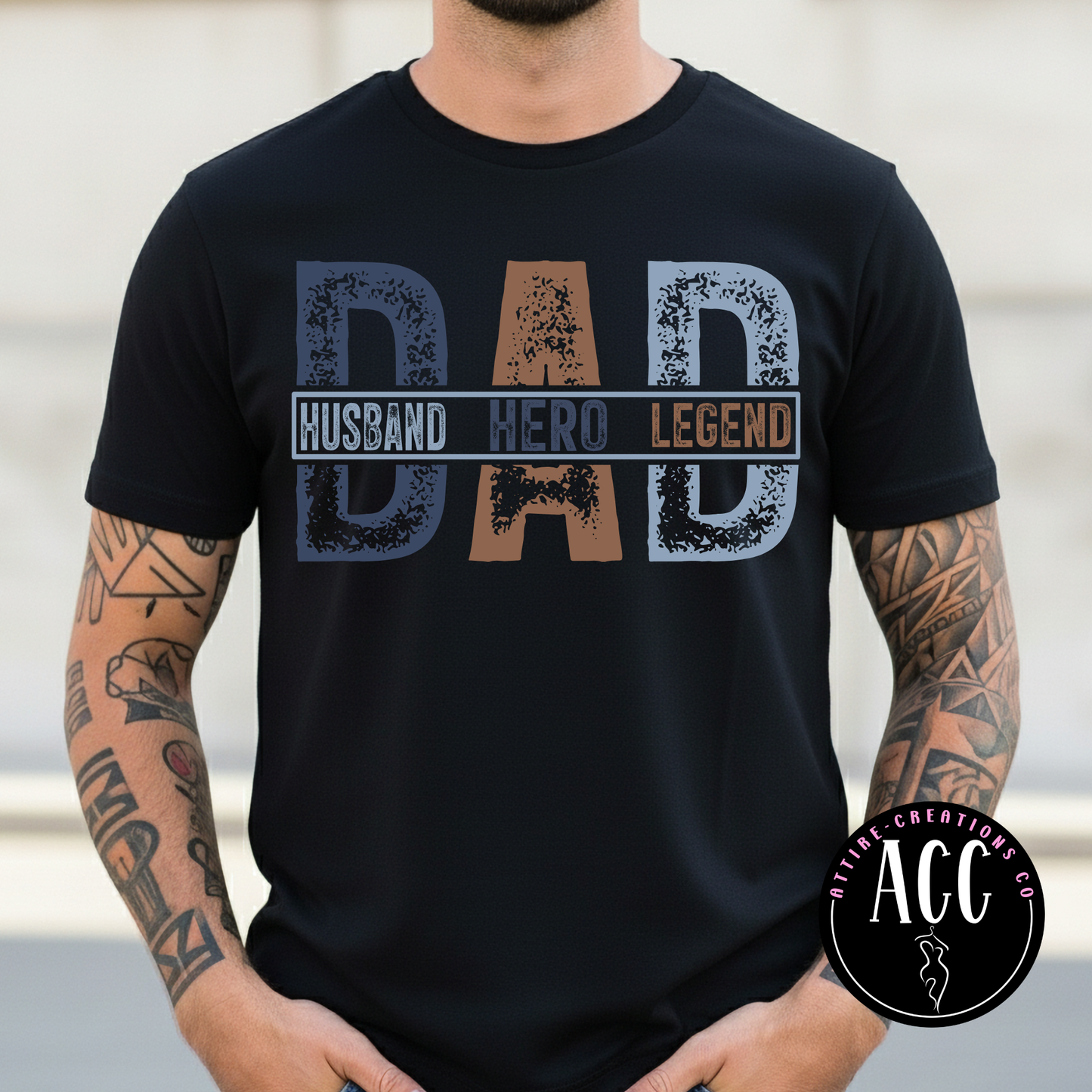 Dad – Husband, Hero, Legend Graphic Tee