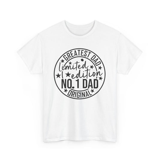 Greatest Dad Unisex Heavy Cotton Tee, Father's Day Gift, Dad T-Shirt, Limited Edition Shirt, Casual Wear, Family Celebration