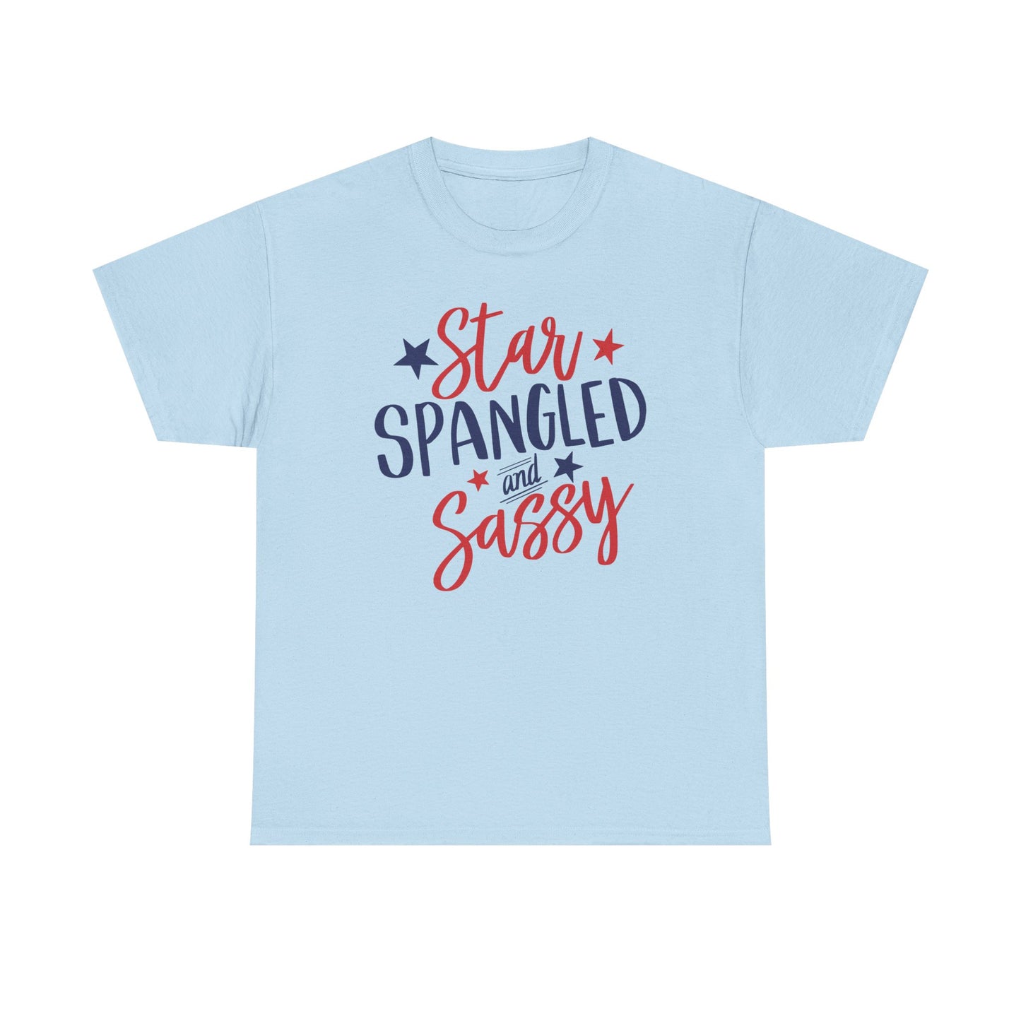 Patriotic Unisex Tee - Star Spangled and Sassy, 4th of July Outfit, Summer BBQ Shirt, Independence Day Gift, Casual T-Shirt