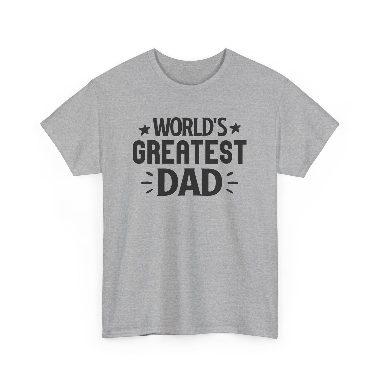 World's Greatest Dad Unisex Heavy Cotton Tee | Perfect Gift for Father's Day, Birthday, or Just Because, Dad T-Shirt, Casual Wear, [...]