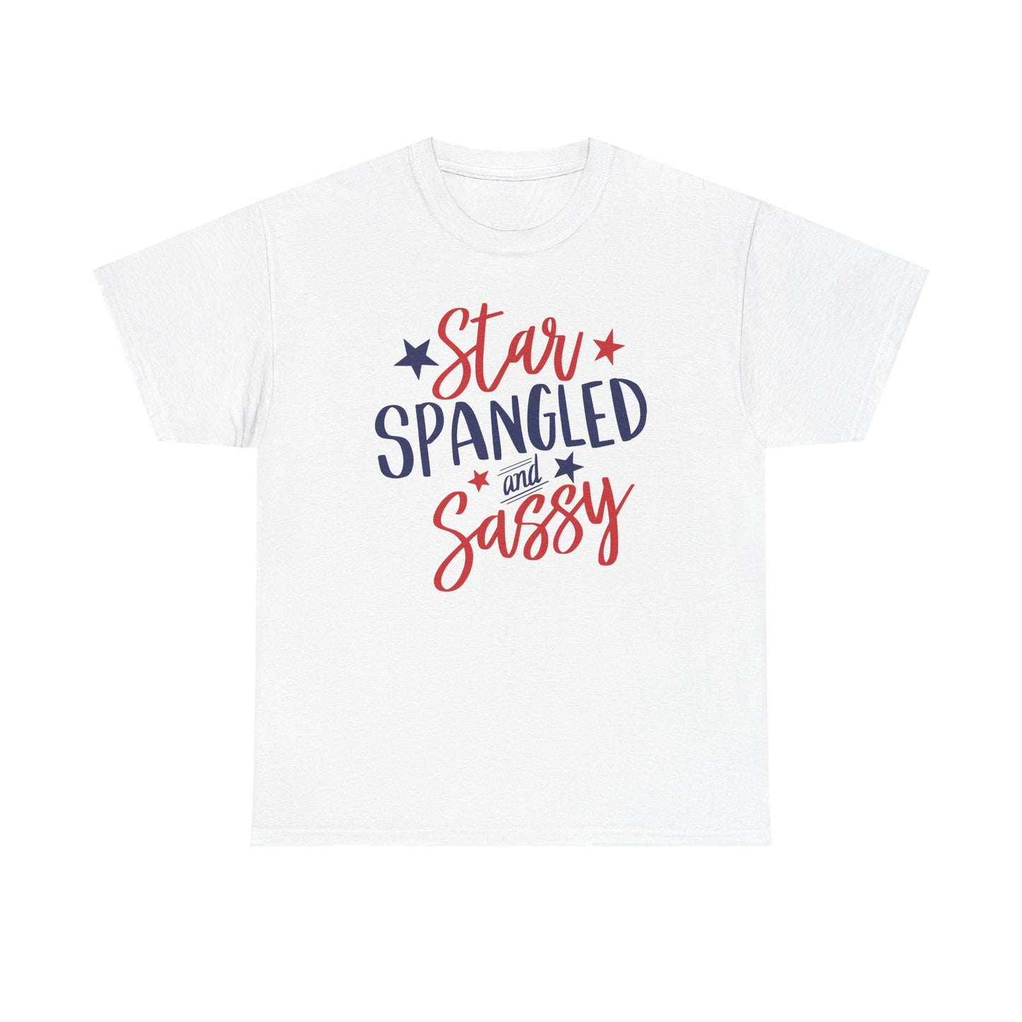 Patriotic Unisex Tee - Star Spangled and Sassy, 4th of July Outfit, Summer BBQ Shirt, Independence Day Gift, Casual T-Shirt