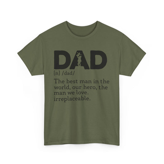 Dad Definition Unisex Heavy Cotton Tee, Perfect for Father's Day, Birthday Gift, Dad Appreciation, Family Gatherings, Casual Wear