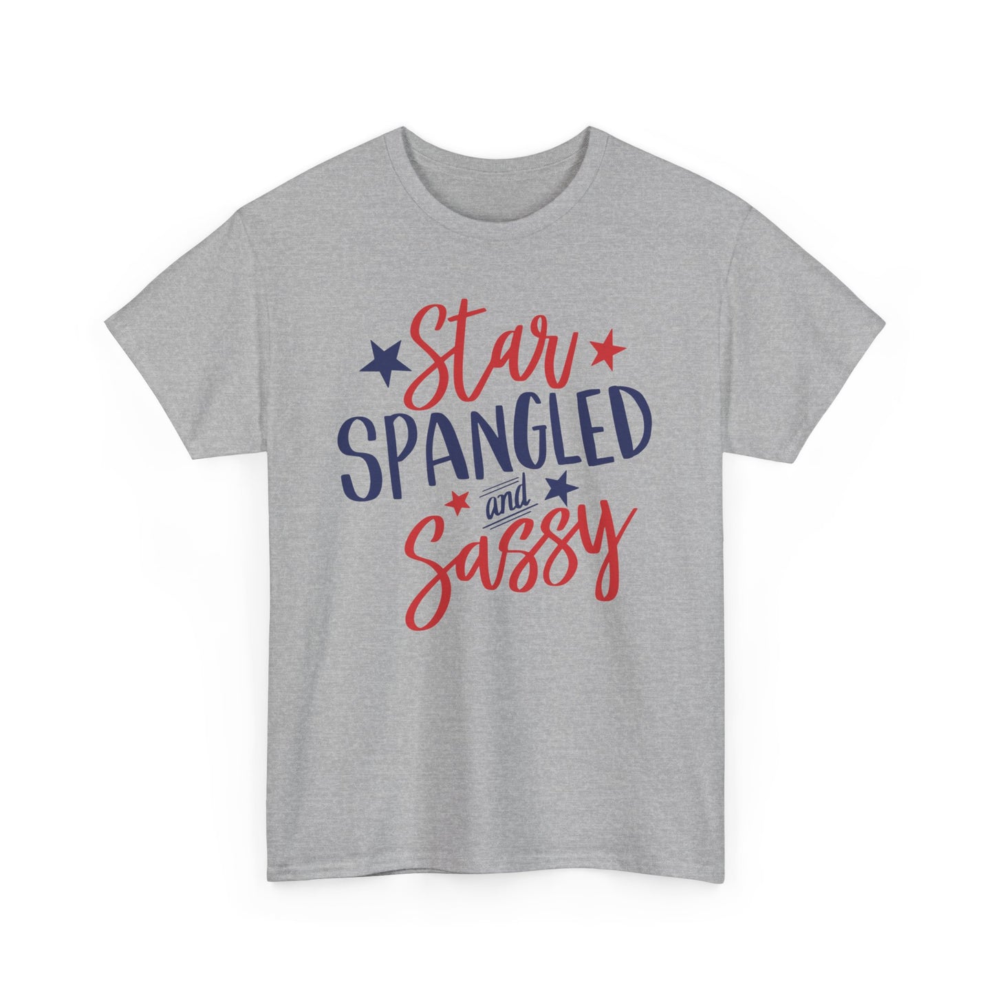 Patriotic Unisex Tee - Star Spangled and Sassy, 4th of July Outfit, Summer BBQ Shirt, Independence Day Gift, Casual T-Shirt