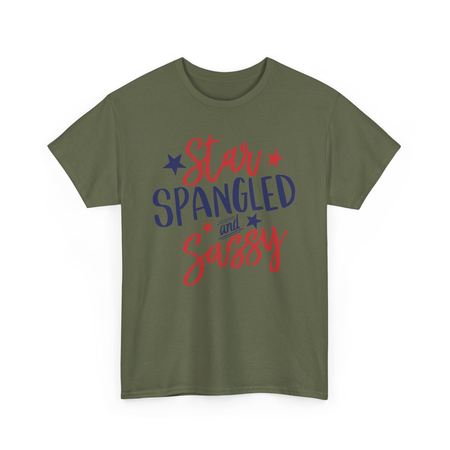 Patriotic Unisex Tee - Star Spangled and Sassy, 4th of July Outfit, Summer BBQ Shirt, Independence Day Gift, Casual T-Shirt