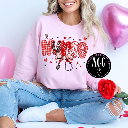 Valentines Day Nurse tee