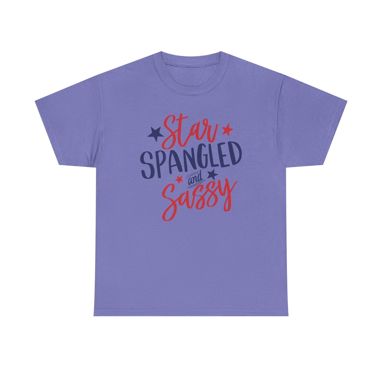 Patriotic Unisex Tee - Star Spangled and Sassy, 4th of July Outfit, Summer BBQ Shirt, Independence Day Gift, Casual T-Shirt