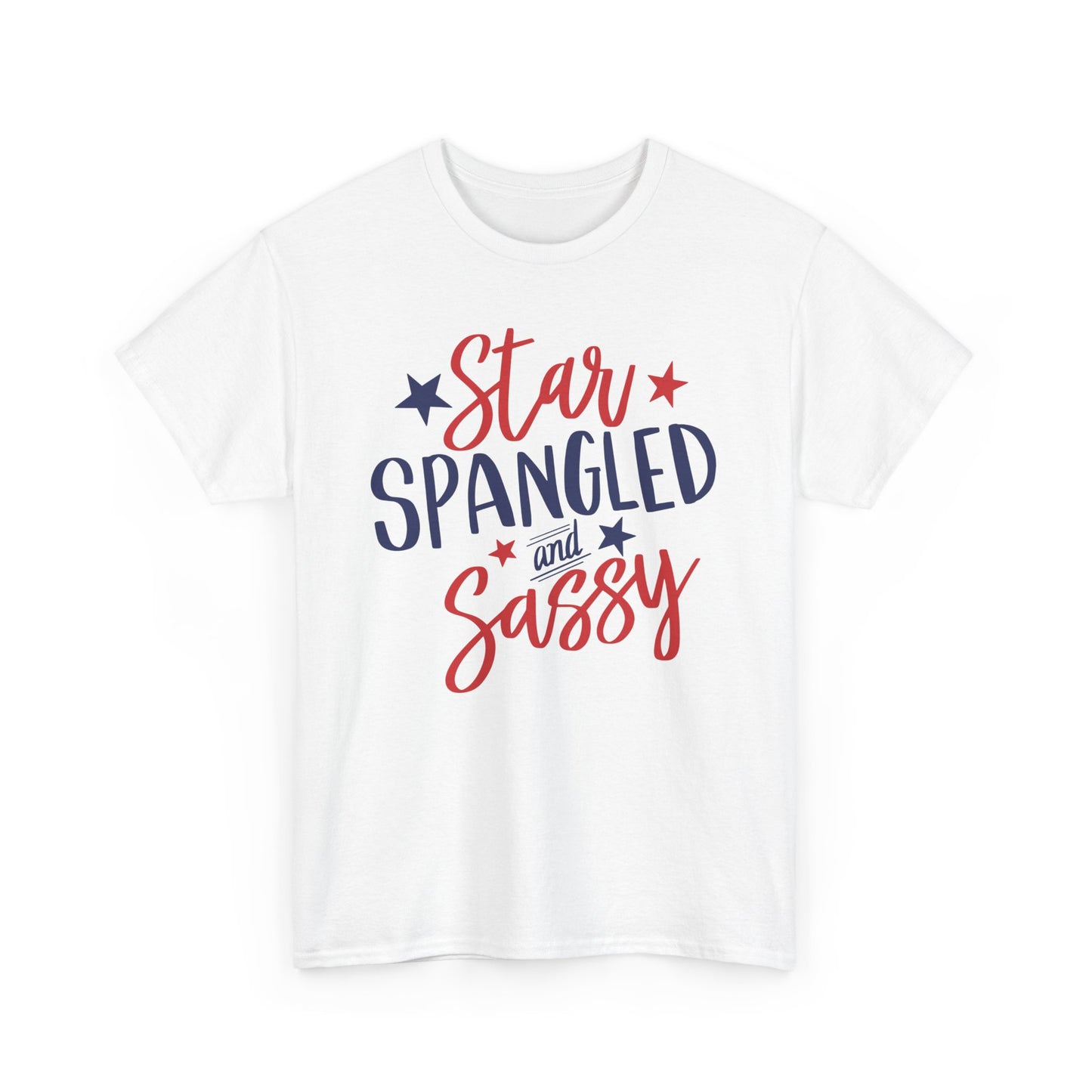 Patriotic Unisex Tee - Star Spangled and Sassy, 4th of July Outfit, Summer BBQ Shirt, Independence Day Gift, Casual T-Shirt