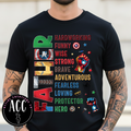 Daddy You Are Hardworking, Funny, Wise, Strong, Brave, Adventurous – Best Dad Tee