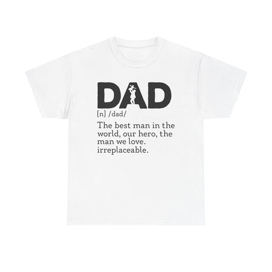 Dad Definition Unisex Heavy Cotton Tee, Perfect for Father's Day, Birthday Gift, Dad Appreciation, Family Gatherings, Casual Wear