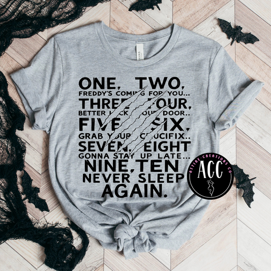 One two… Never sleep again