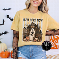 I Live Here Now Halloween Graphic T-Shirt