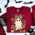 Bows & Ghost Cute Halloween Graphic T-Shirt