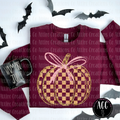 Fall Pumpkin & Gold Graphic Tee
