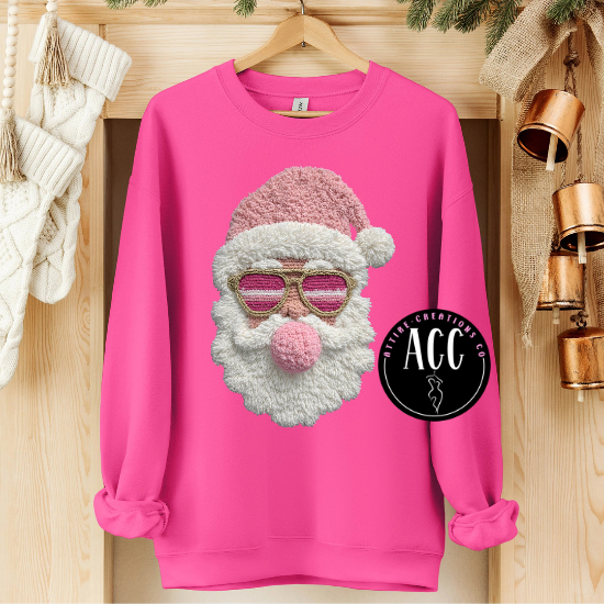 FAUX Yarn- Santa in Pink