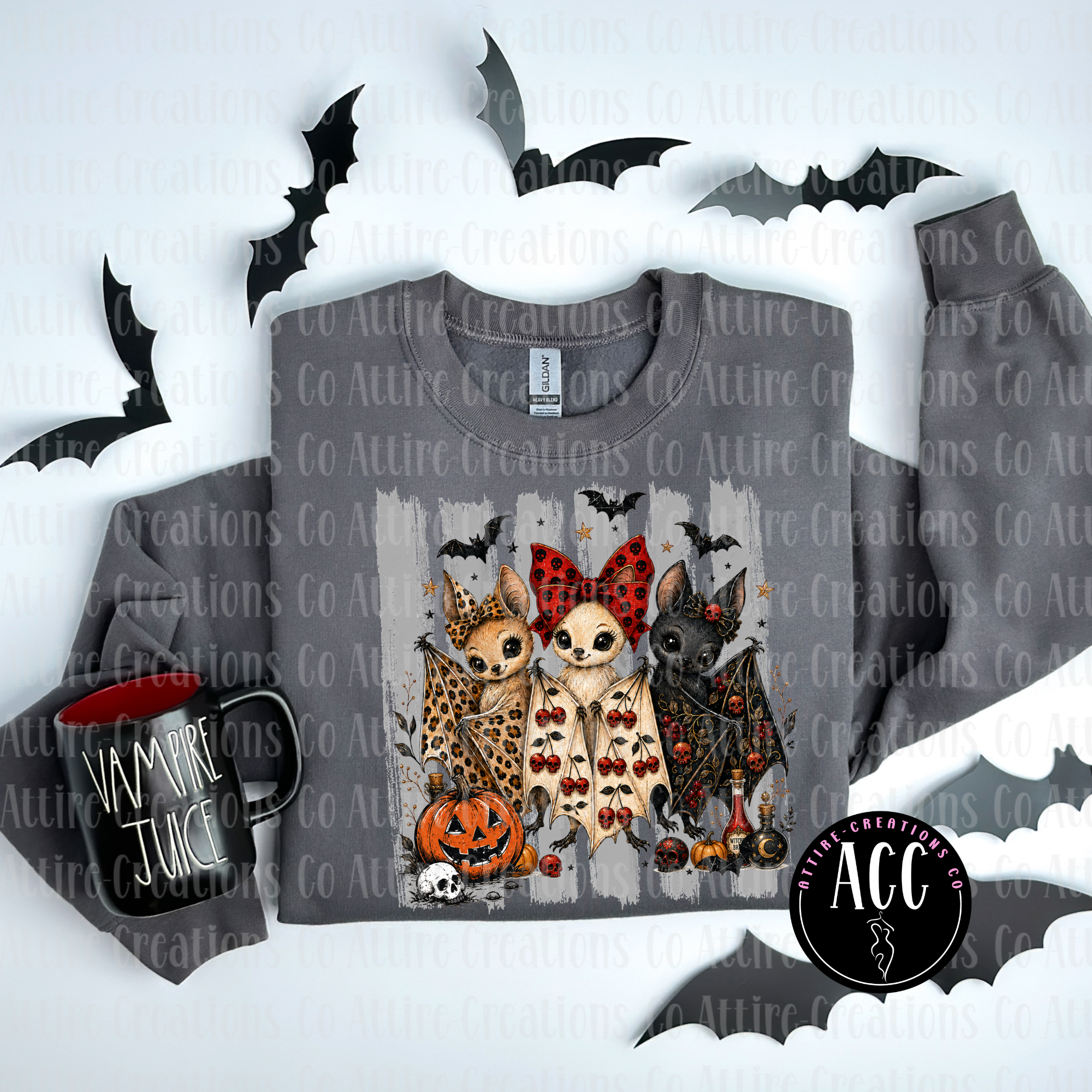 Bats & Halloween Graphic T-Shirt