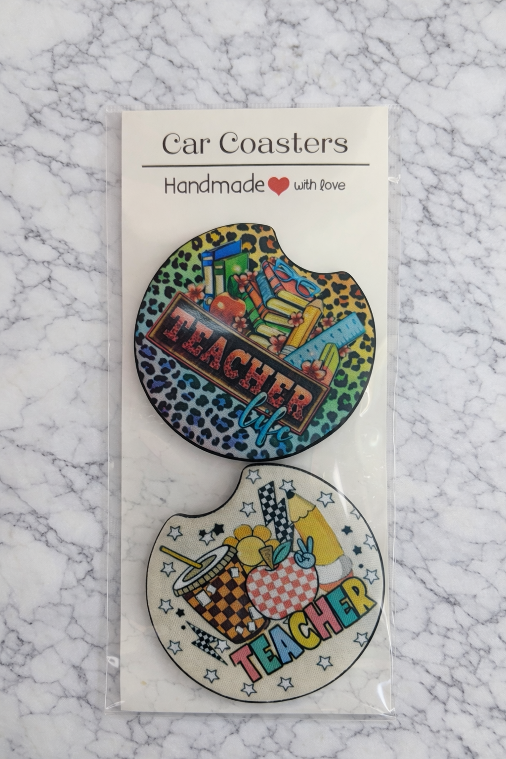 Teacher Appreciation Car Coasters