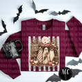 Cider & Ghost Patch Halloween Graphic T-Shirt