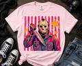Jason Voorhees Mask & Machete Graphic Tee