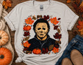 Michael Myers Cozy Autumn Leaves Halloween Shirt