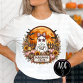 Boho Flowers Mahjong Halloween Graphic Tee