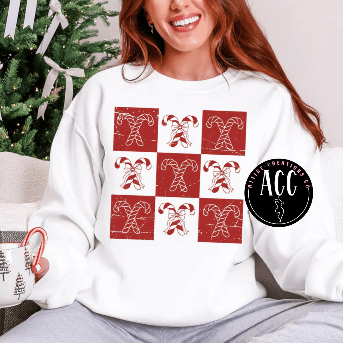 Checkered Candy Canes - Attire - Creations Co