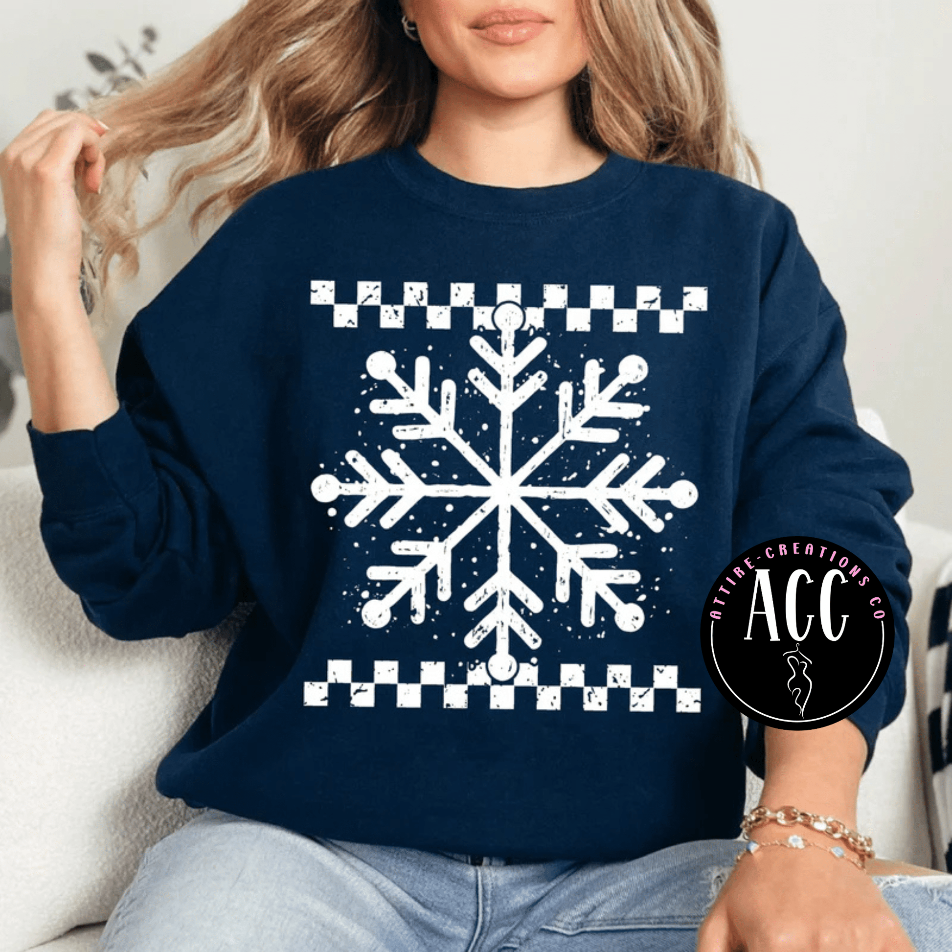 Checkered Snowflake - Attire - Creations Co