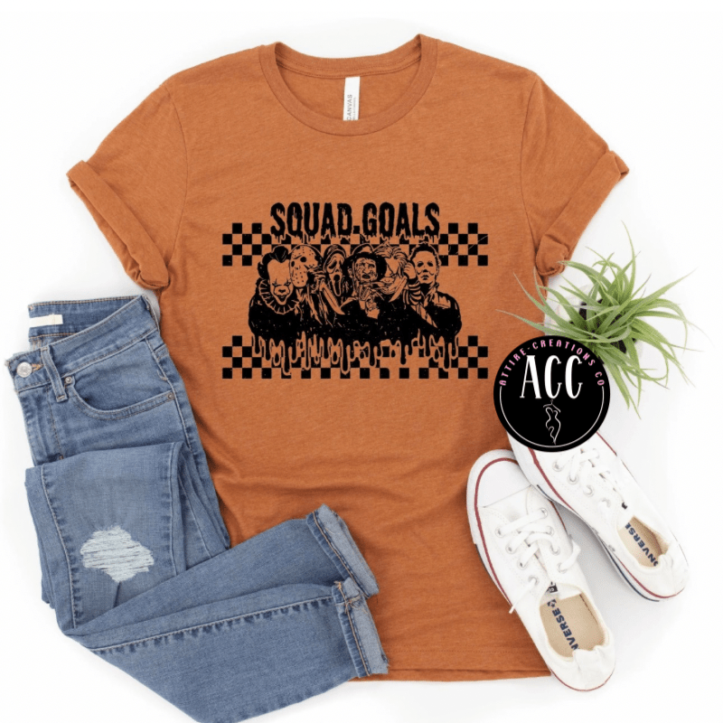 Squad Goals Horror Shirt - Jason, Michael Myers & Friends Tee - Attire - Creations Co