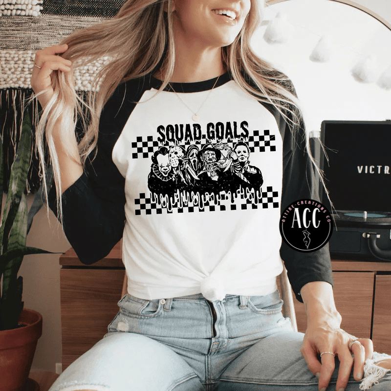 Squad Goals Horror Shirt - Jason, Michael Myers & Friends Tee - Attire - Creations Co