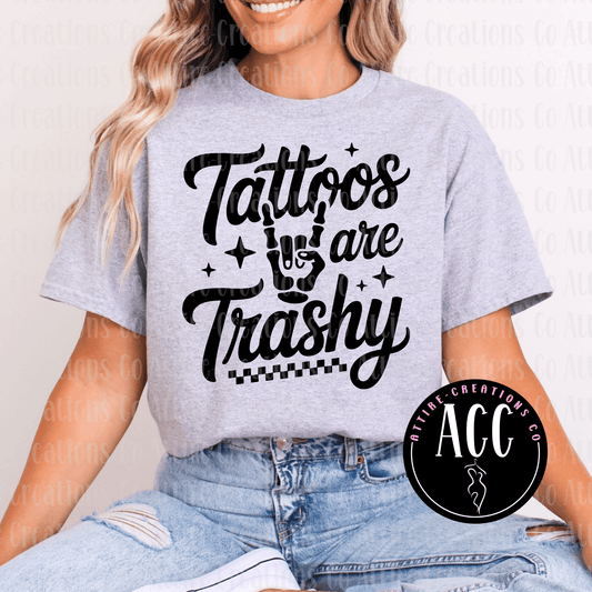 Unapologetic ‘Tattoos Are Trash’ Tee | Funny & Edgy - Attire - Creations Co